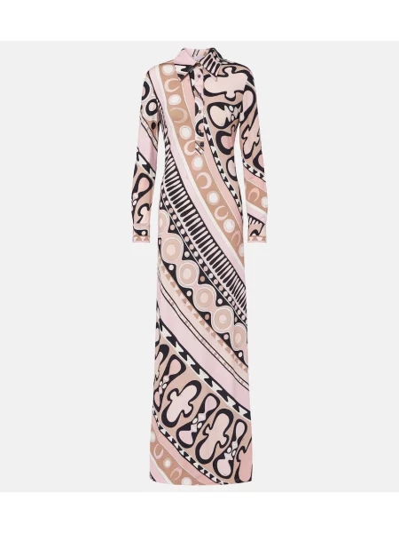 Rochie tip cămașă Pucci roz