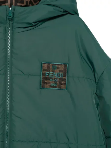 Kurtka dziecięca Fendi zielona
