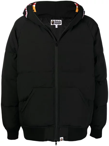 Geacă cu puf A Bathing Ape® cu glugă negru