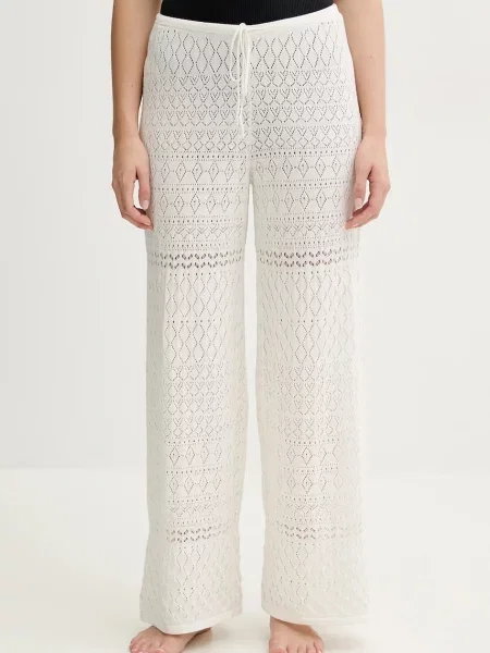 Plážové kalhoty Hollister Co. béžová
