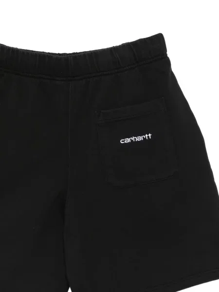 Бягане шорти Carhartt Wip бродирани черно