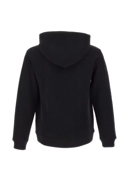 Hoodie Ea7 Emporio Armani με αυτόγραφο μαύρο