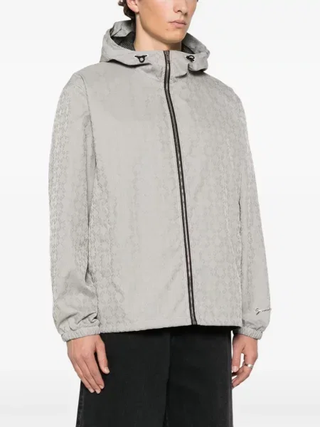 Geacă de vânt Givenchy din jacard gri