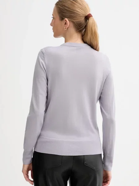 Calvin Klein gyapjú kardigán lila