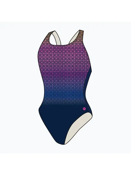 Női egyrészes fürdőruha RAS Mensa Casual Back tengerészkék. Méret: 38 kék