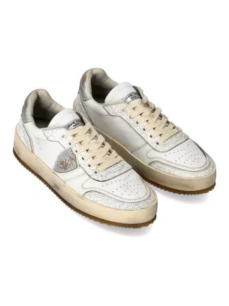 Sneakersy Philippe Model do tenisa wsuwane białe