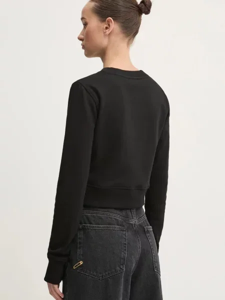Diesel felső F-SLIMMY-OD SWEAT-SHIRT női nyomott mintás fekete