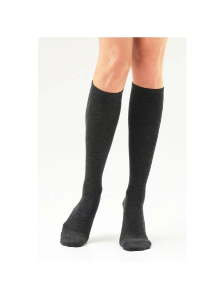 Меланжевые носки Legs черные
