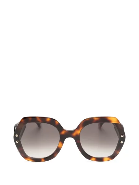 Ochelari de soare Carolina Herrera cu imprimeu geometric maro