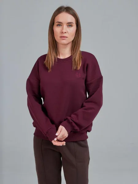 Світшот Umon бавовна/еластан бордовий