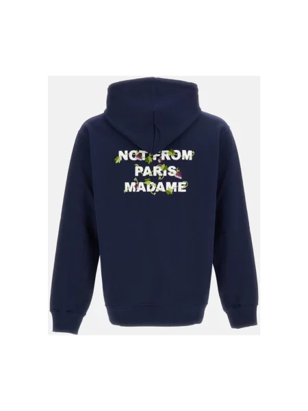 Haftowana bluza z kapturem Drole De Monsieur niebieska