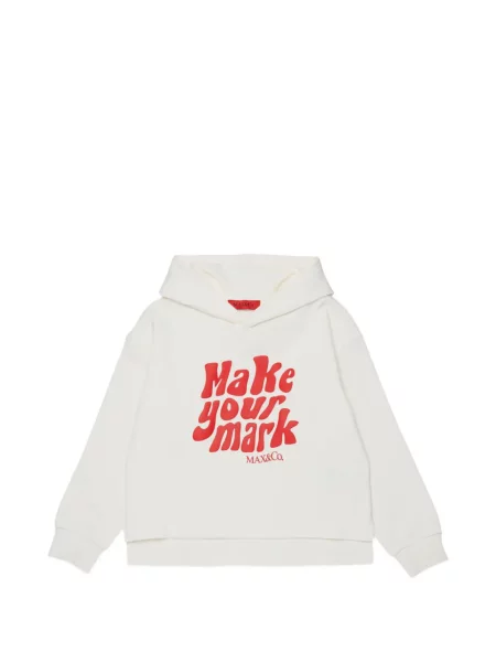 Bluza z kapturem dziecięca Max&co. biała