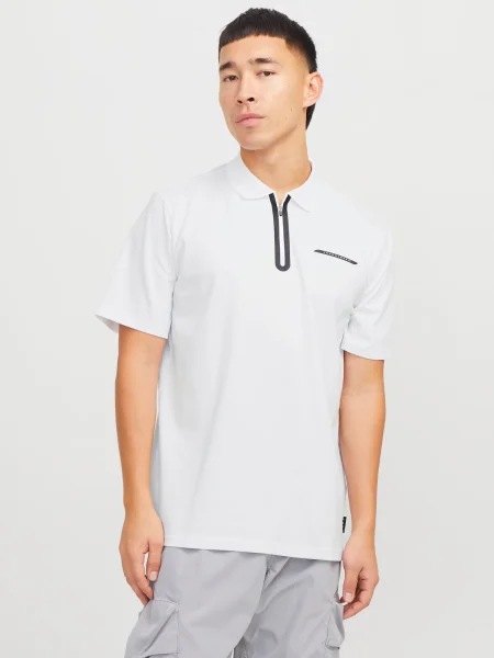 JACK & JONES Tricou JCOFUSION' alb