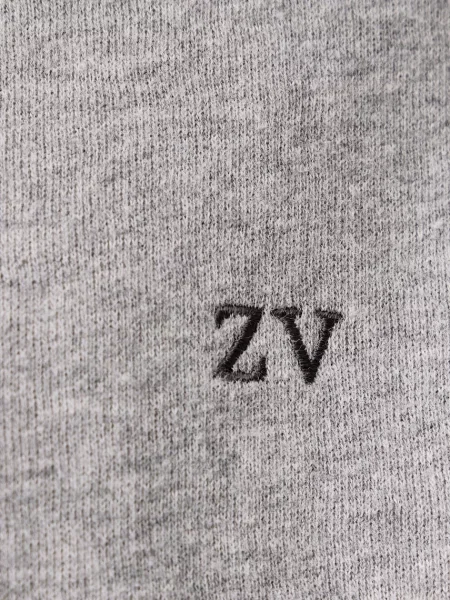 Zadig&Voltaire kapucnis melegítőfelső férfi pamuttal SWEELO szürke