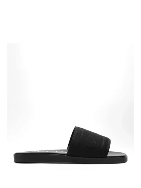 Papuci Gucci cu broderie negru