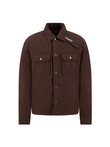 Kurtka koszulowa Woolrich brązowa