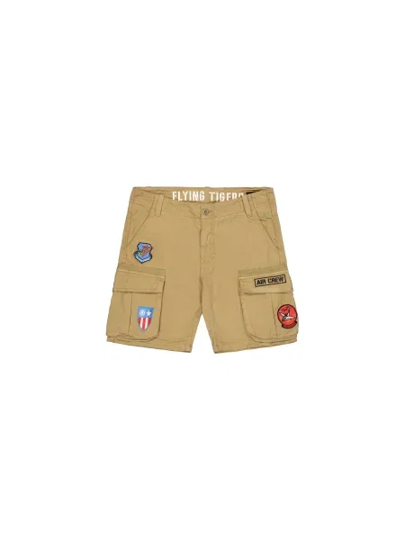 ALPHA INDUSTRIES Pantaloni sport bej / albastru / roșu alb