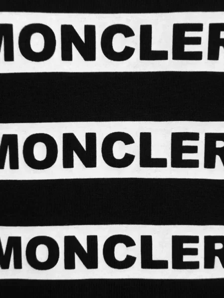 Koszulka dziecięca Moncler Enfant czarna
