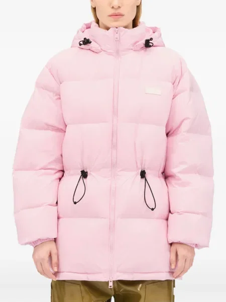 Palton Msgm cu glugă roz