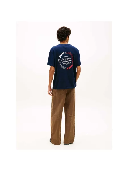 Tricou Tommy Jeans albastru