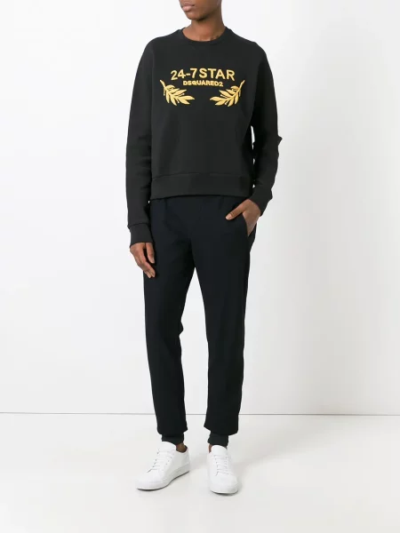 Hanorac Dsquared2 cu autograf negru