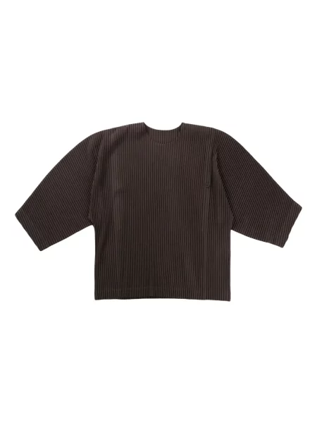 Plisovaný svetr Homme Plissé Issey Miyake hnědý