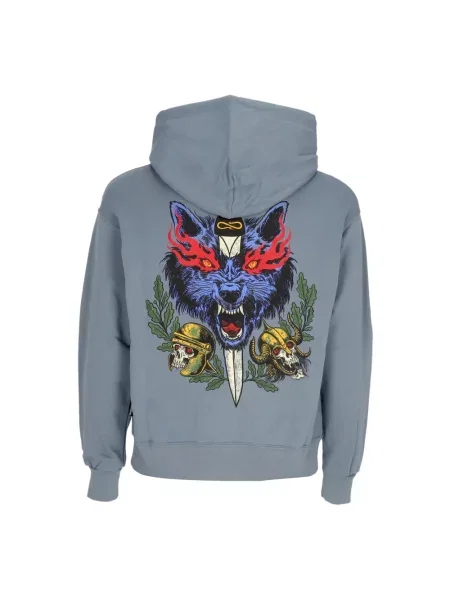 Bluza z kapturem Propaganda z kapturem niebieska