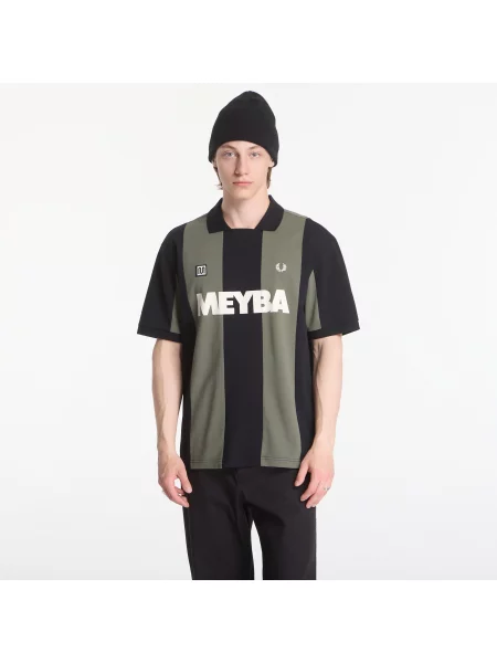 Tričko Fred Perry Meyba Cut And Sew Polo Shirt Green M zelené