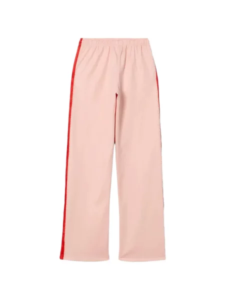 Pantaloni Re/done cu dungi alergare roz