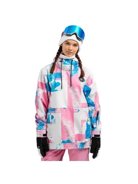 Kurtka snowboardowa Holi różowa