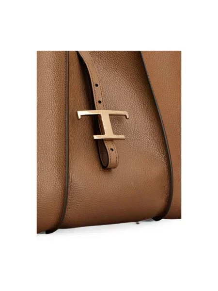 Shopperka Tod's skórzana brązowa