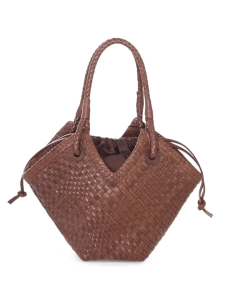 Geantă shopper Ibeliv din piele maro