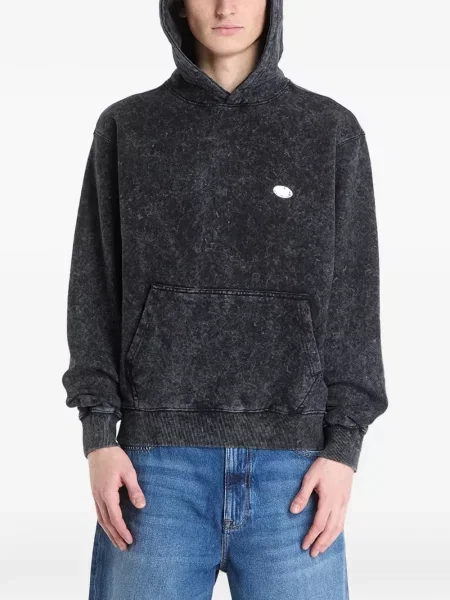Hoodie Alpha Industries με κέντημα μαύρο