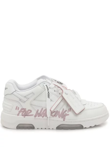 Sneakerși Off-white business alb
