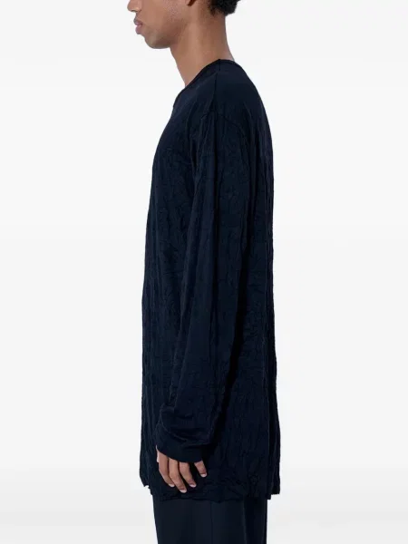 Lung tricou Yohji Yamamoto negru