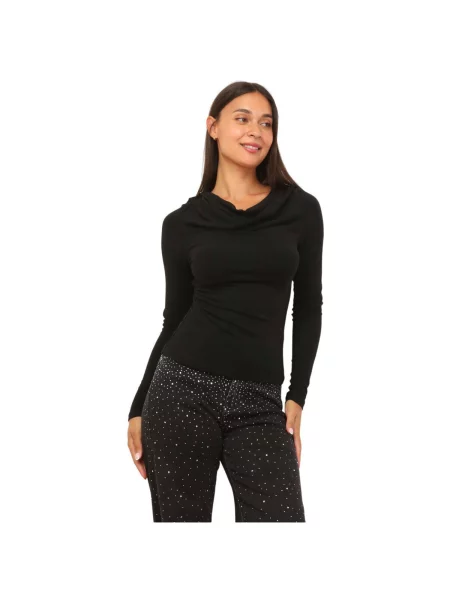Top La Modeuse negru