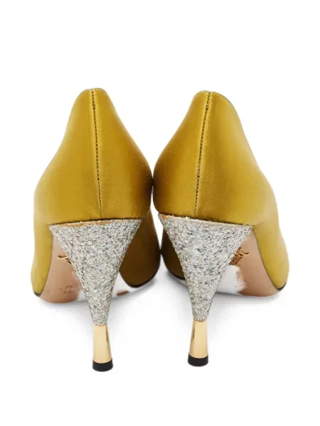 Pantofi cu toc Charlotte Olympia galben