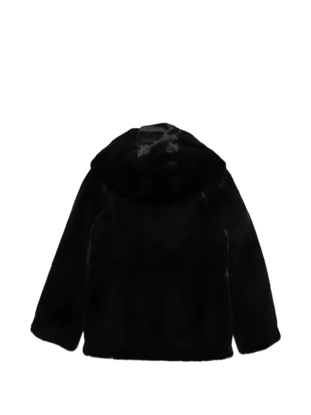 Palton Emporio Armani cu glugă negru