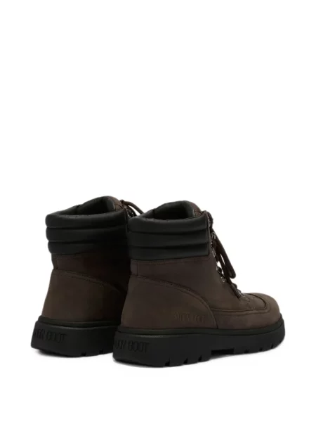 Nubuck μποτάκια Moon Boot καφέ