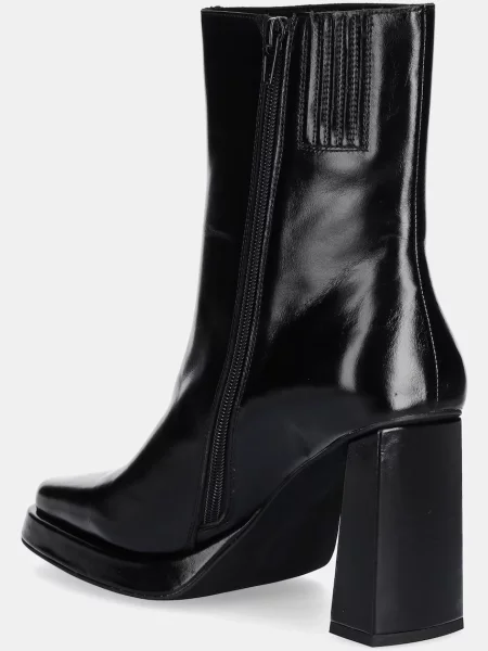 Kožené kotníkové boty Jeffrey Campbell Maximal-Lo na černá