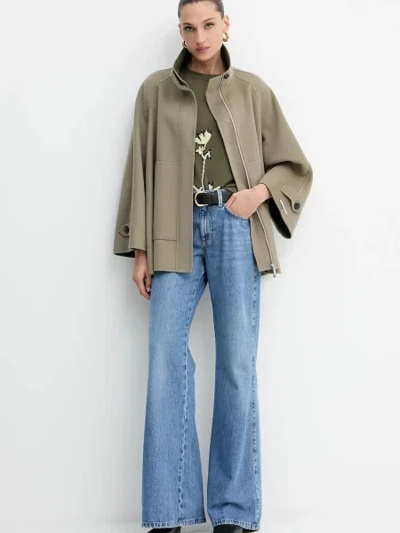 Вовняне пальто MAX&Co. зелений