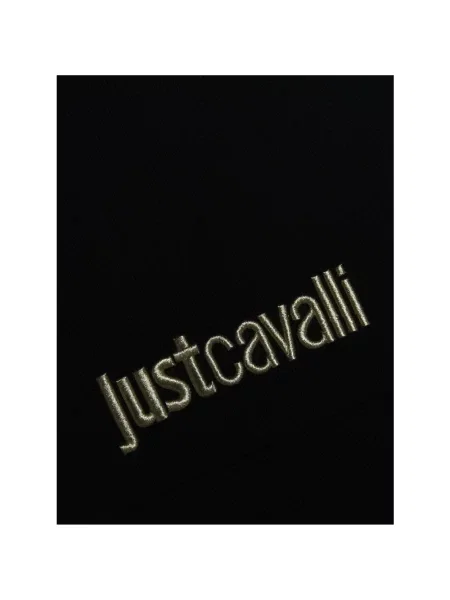 Szal Just Cavalli wełniana czarna