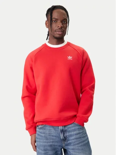 Adidas Mikina Trefoil Essentials červená