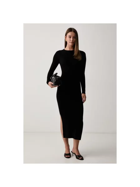 Sukienka midi Armani Exchange czarna