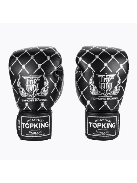 Rękawice bokserskie Top King Boxing Chain black/silver czarne
