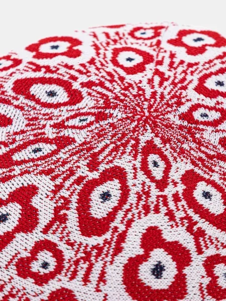 Кепка Kangol в квіточку ретро червона