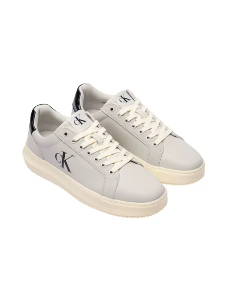 Trampki Calvin Klein casual skórzane chunky szare
