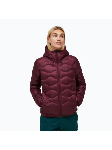 Geacă cu puf pentru femei Peak Performance Helium Down Hood Porto/Mountain Blush