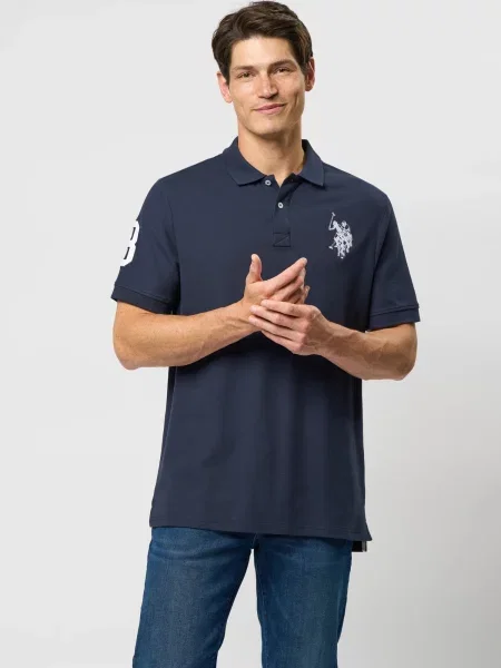 U.S. POLO ASSN. Póló UMALFREDO sötétkék fehér