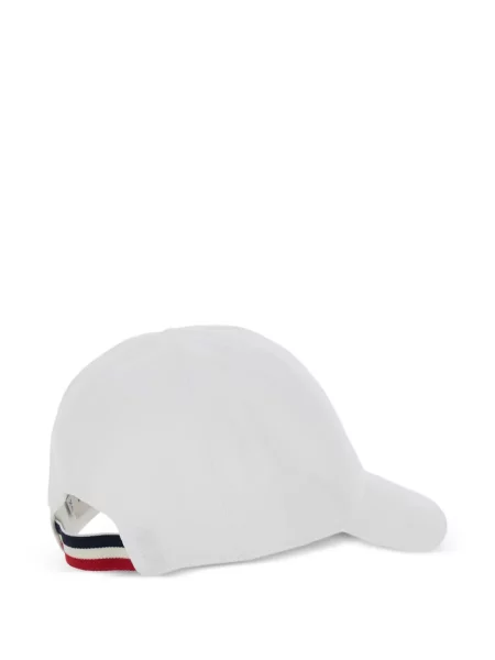 Czapka z daszkiem dziecięca Moncler Enfant biała